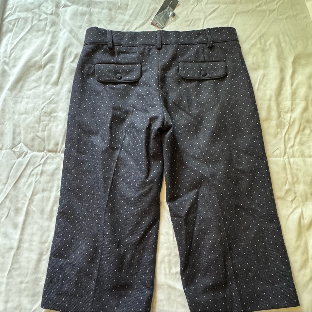 French Connection Dark Navy Patterned Wool Shorts… - image 5